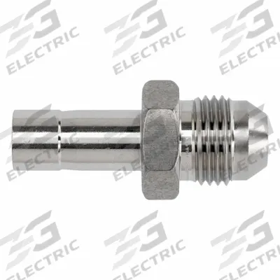 BRENNAN INDUSTRIES Compression Fitting Straight: 1/4 in OD x 1/4 in OD Fitting Size - Clean & Bagged Single-Ferrule Stainless Steel Fittings