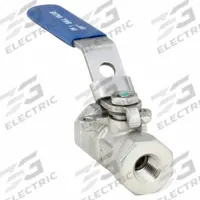 APPROVED VENDOR Manual Two-Way Ball Valve: 1/4 in, 316 Stainless Steel, Straight, FNPT x FNPT (MPN 06Q241N06014FSR). Key specifications — Brand: APPROVED VENDOR; Handle: Locking Lever.