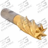CLEVELAND Square End Mill: High Speed Steel, TiN Coated, 6 Flute, 1-1/4" Mill Dia, 2" LOC (MPN C75055)