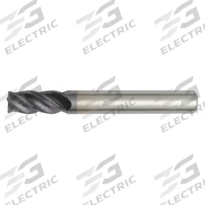 WIDIA HANITA Corner Radius End Mill: Carbide, TiAlN Coated, 4 Flute, 5/8" Mill Dia - Fast-Cutting Carbide Corner-Radius End Mills for Steel & Cast Iron