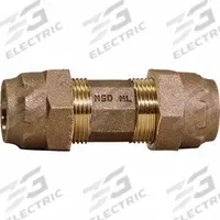 A.Y. MCDONALD Compression Fitting Coupling: 1 in OD x 1 in OD Fitting Size, Brass (MPN 74758-11 1"). Key specifications — Brand: A.Y. MCDONALD.