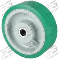 APPROVED VENDOR Caster Wheel: 6 in Wheel Dia., 2 in Wheel Wd, Polyurethane, 1,200 lb Load Rating (MPN 5VJ61). Key specifications — Brand: APPROVED VENDOR; Wheel/Tread Color: Green.