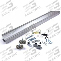 NATIONAL GUARD Track Kit: 4 ft Lg, 3 1/2 in Wd, 1 3/8 in Ht, 250 lb Max Wt, Top (MPN SLAL-250-SW-48). Key specifications — Product Type: Track Kit; Brand: NATIONAL GUARD; Track Type: Top.