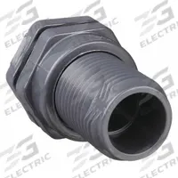 HAYWARD Bulkhead Tank Fitting: PVC Body, 1 in Female Socket Inside, 1 in Female Socket Outside (MPN BFA1010SES). Key specifications — Fitting Material: PVC; Brand: HAYWARD.