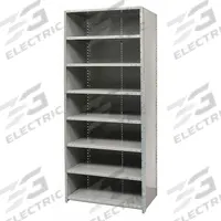 HALLOWELL Metal Shelving: Standalone, Medium-Duty, 36 in x 12 in, 84 in Overall Ht, 8 Shelves (MPN F5523-12HG). Key specifications — Assembled: Unassembled; Shelving Material: Steel; Frame Material: Steel; Color: Gray; Brand: HALLOWELL.