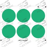 ACCUFORMNMC Gauge Marking Labels: Green, Polyester, 6 PK (MPN GML111GN). Key specifications — Label Color: Green; Label Material: Polyester.