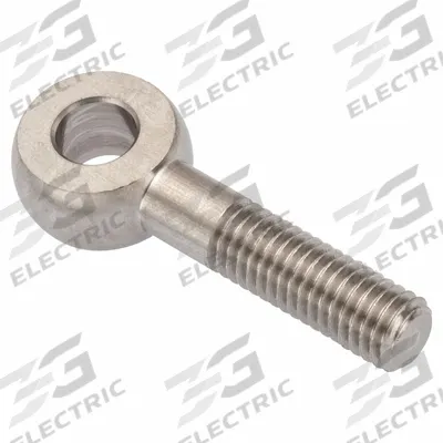 AMPG Fixed Rod End: Stainless Steel, Plain, 30 mm Hole Center-to-End Lg, Left Hand - Stainless Steel Male Threaded Fixed Rod Ends