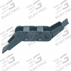 IGUS Mounting Bracket Set: Zipper, 1 Channels, 0.67 in Cavity Ht, 1.97 in Cavity Wd, Locking (MPN 1050-12PZ). Key specifications — Brand: IGUS; Crossbar Material: Igumid TE; Item: Mounting Bracket Set; Series: 15; Mounting Brackets Included: With Mounting Brackets; Outside Width: 2.4 in; Outside Height: 0.9 in; Mounting Bracket Type: Fixed End.