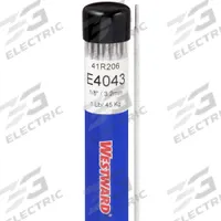 WESTWARD Stick Electrode: Aluminum, E4043, 1/8 in x 14 in, 1 lb (MPN 41R206). Key specifications — Brand: WESTWARD; Tensile Strength (As Welded): 32,000 psi; Yield Strength (As Welded): 20,000 psi.