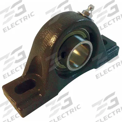 NTN Pillow Block Bearing: 1 1/4 in Bore, Cast Iron, Set Screws, 1 11/16 in Shaft Ht - Light Duty Pillow Block Ball Bearings
