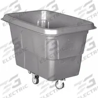 GRAINGER Cube Truck: 8 cu ft, 200 lb, 38 1/2 in L x 27 in W x 29 in H, (2) Rigid/(2) Swivel, Gray (MPN 36FK87). Key specifications — Manufacturer Part Number: 36FK87; Brand: GRAINGER; Caster/Wheel Configuration: (2) Rigid; Color: Gray.