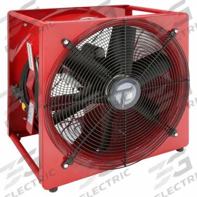 TEMPEST Smoke Ejector Fan: Totally Enclosed Air Over, 1 Speeds, 16 in Blade Dia - Smoke Ejectors