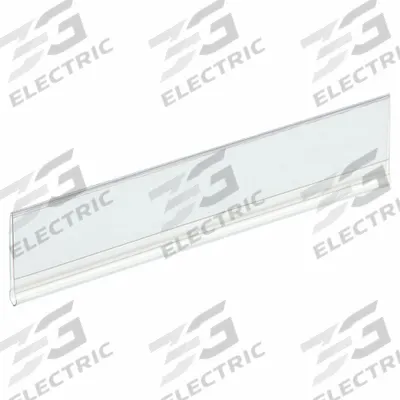TRI-DEX Label Holder: 3 in x 7/8 in, Clear, Slide-In, 25 Label Holders, Snap-On - Snap-On Label Holders