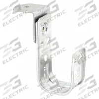 B-LINE BY EATON J-Hook: Screw-On with Locking Latch, 2 in Max. Bundle Dia., 30 lb Max. Load Capacity (MPN BCH32-RB). Key specifications — Material: Galvanized Steel; Mounting: Horizontal Mount; Includes Locking Latch: Yes; Color: Silver; Brand: B-LINE BY EATON; Mounting Location: Threaded Rod; Mounting & Attachment (subhead): Screw-On with Locking Latch.