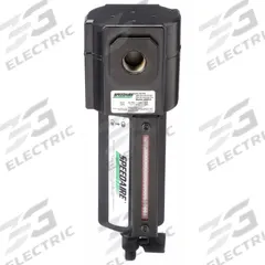 SPEEDAIRE Compressed Air Filter: Particulate, 3/8 in NPT, 5 micron, 112 cfm, 250 psi Max Op Pressure (MPN 4ZL47). Key specifications — attr110055: Standard Duty; attr110008: SPEEDAIRE.