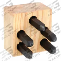 YOUNG BROS. STAMP WORKS Hand Stamp Kit: Symbol Set, 1/8 in Character Ht, 2 1/2 in Shank Lg, Steel (MPN 03053). Key specifications — Brand: YOUNG BROS. STAMP WORKS; Characters Included: Star; Material: Steel.