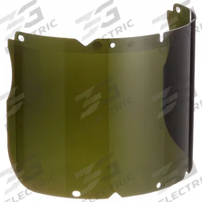 MSA Face Shield Visor: 17 1/4 in Overall Wd, 8 in Overall Ht, 0.98 in Overall Thick - Welding Replacement Visors