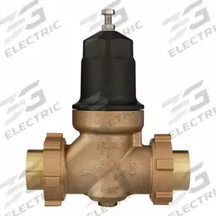 WILKINS Water Pressure Reducing Valve: FNPT, 1 1/2 in Pipe Size, Cast Bronze, 25 psi to 75 psi, NPT (MPN 112-NR3XLDUC). Key specifications — Brand: WILKINS; Union Type: Double Union; Low-Lead Compliance: Low-Lead Compliant.