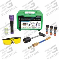 TRACERLINE UV Leak Detection Kit: UV Leak Detection Kit, 1 Pieces, R-1234yf (MPN TPOPUV19). Key specifications — Brand: TRACERLINE; Includes: OPTI-PRO UV Cordless, Violet Light LED Leak Detection Flashlight; Size: (3) 0.25 oz Cartridge of A/C Dye for R-1234yf; Tool Type: UV Leak Detection Kit; For Use With: R-1234yf.