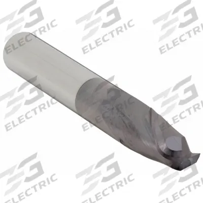 APPROVED VENDOR Ball End Mill: Carbide, AlTiN Coated, 2 Flute, 1/2" Mill Dia, 5/8" LOC - General Purpose Carbide Ball End Mills