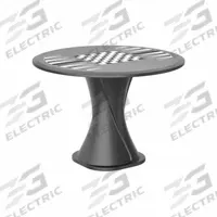 CORTECH Table: 29 in Overall Ht, 42 in Overall Dia, Game Top Included, Ballast Accepted, Black (MPN 670BKGT). Key specifications — Brand: CORTECH; Accepts Ballast: Ballast Accepted; Table Material: Polyethylene; Furniture Series: Endurance.
