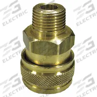 APPROVED VENDOR Ball Quick Coupler: 3/8 in (M)NPT (MPN AL-QC3/8MB)