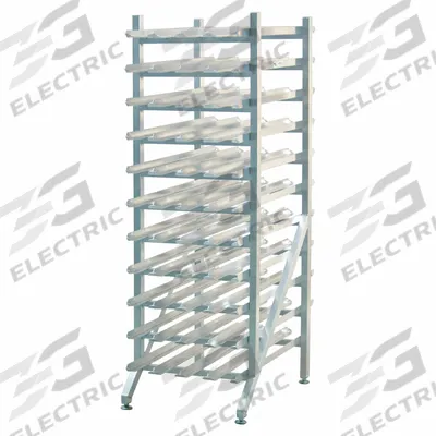 NEW AGE INDUSTRIAL Can Rack: Full Size, 8 Shelves, 836 Cans Held, Stationary - Stationary Can Racks