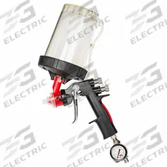 ACCUSPRAY Spray Gun Kit: HVLP, 1/2 in to 12 in, 1/4 in Air Inlet Size, Paints, BSP/NPS, Composite (MPN 16587). Key specifications — Brand: ACCUSPRAY; Air Consumption: 10 cfm @ 20 psi; Air Inlet Type: BSP; Compatible Fluid Type: Paints; Includes: (2) 2 mm Atomizing Heads; Material: Composite.