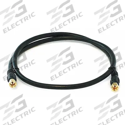 MONOPRICE Coaxial Cable: RG-6/UL, 18 AWG Conductor Gauge - RG-6/U Coaxial Cable with F-Type Connectors