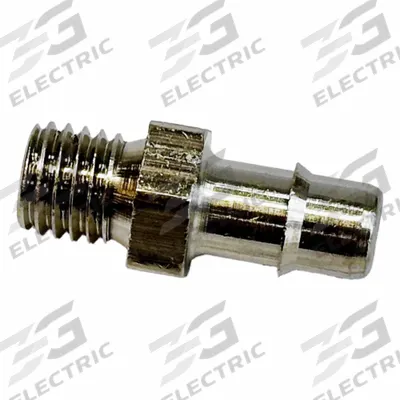 MEM-CO Mini Barb Fitting: 1/4 in ID x 3/16 in ID Size, Threaded x Tube, Brass - Standard Brass Barbed Tube Fittings