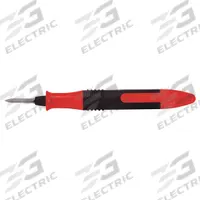 SHAVIV Disposable Deburring Tool: C40 Blade, Red (MPN 155-90078). Key specifications — Features: Pocket Clip; Brand: SHAVIV; Blade Trade Number: C40; Color (merch): Red.
