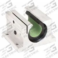 THOMSON Linear Pillow Block Bearing: Single, Self-Aligning, 1/2 in Inside Dia, TEP 950, 0.16 in (MPN FNYBUPBO08ALLS). Key specifications — Liner: TEP 950; Material: Aluminum.