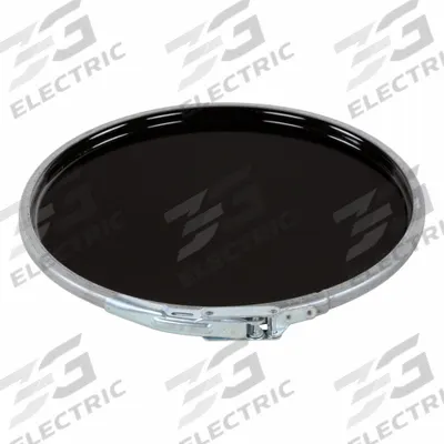 APPROVED VENDOR Pail Lid: Gasketed/Lever Lock, 12 3/4 in Overall Dia, Black, Steel - Lever Lock Lids