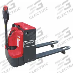DAYTON Pallet Jack: 4,000 lb, 48 in L x 27 in W Fork Dim, 27 in, 15 in, Std Fork, Steel, Disc Brake (MPN 478N31). Key specifications — Brand: DAYTON; Width Across Forks: 27 in; Battery Voltage: 24V; Width Between Forks: 15 in.