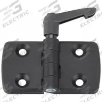 Hinge with Locking Lever: 48 mm x 87 mm, 45 Series, For 10 mm Slot Wd, Black, Polyamide (MPN 095KF4545F00). Key specifications — Brand: FATH INC.; Product Type: Hinge with Locking Lever; Material: Polyamide; Hinge Type: Hinge with Locking Lever.