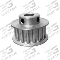 DAYTON Timing Pulley: Curvilinear, Fixed, For 9 mm Belt Wd, 24 Teeth, 5 mm Pitch, Aluminum (MPN 24-5M09M6FA8). Key specifications — Brand: DAYTON; Finish: Clear Anodized; For Belt Series: Powerhouse®.