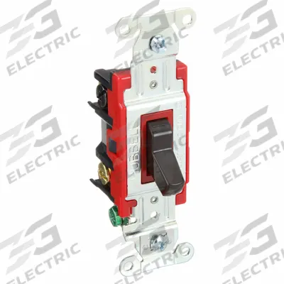BRYANT Wall Switch: Toggle Switch, 4-Way, Maintained, Brown, 120/277V AC - Toggle Wall Switches