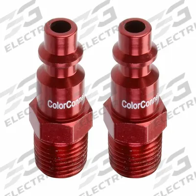 LEGACY Quick Connect Plug: 1/4 in Body Size, 1/4 in Hose Fitting Size, 1/4"-18 Thread Size - Industrial Interchange Aluminum Quick-Connect Air Coupling Plugs