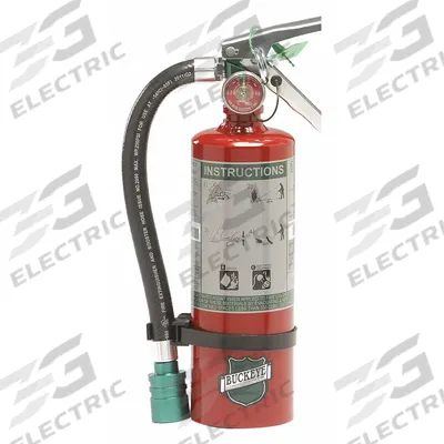 BUCKEYE Fire Extinguisher: 2.5 lb Extinguisher Capacity, 2B:C, HCFC - Class BC Fire Extinguishers