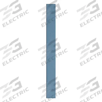 ASI GLOBAL PARTITIONS Partition Column: Plastic Polymer, Pebble, Blue, 82 in Ht, 8 in Wd - Pilasters for Bathroom Partitions