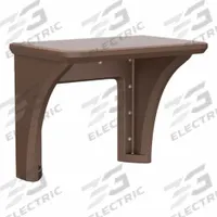 CORTECH Wall-Mount Desk: Brown, 29 in Overall Ht, 36 in Overall Wd, 24 in Overall Dp, Wall Mount (MPN 7605BN). Key specifications — Brand: CORTECH; Furniture Series: Endurance; Material: Polyethylene.