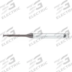OSG Corner Radius End Mill: Carbide, WXS Coated, 2 Flute, 1.5 mm Mill Dia, 1.2 mm LOC, 0.2 mm Rad (MPN 3101503)