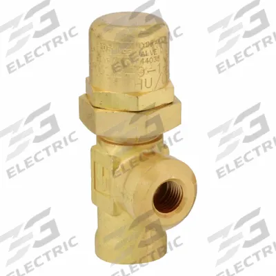 Parker Pressure Control Valve: 4 gpm, 1,000 psi Max Set, Brass - Hard-Seat Pressure Control Valves