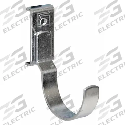 TRESTON J-Hook: 1 1/2 in x 1 31/32 in x 1 1/2 in, 5 Hooks, Screw-In, Surface - Hooks for Square-Hole Pegboard