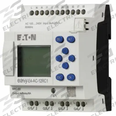 EATON Control Relay: (8) Digital, (4) Relay - Eaton Easy E4 Smart Relays