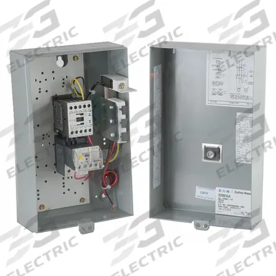 EATON Magnetic Motor Starter: Non-Reversing, 3 Poles, Electronic Protection, 9 A - Enclosed, Non-Reversing Starters with Electronic Overloads