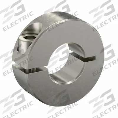 RULAND MANUFACTURING Shaft Collar: 1-Piece, Inch, Round, Clamp-On, 9/16 in Bore Dia - Stainless Steel Shaft Collars