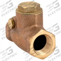 APPROVED VENDOR Swing Check Valve: Swing, Inline Valve Body, 1/2 in Pipe Size, FNPT x FNPT, Bronze (MPN 10F301). Key specifications — Brand: APPROVED VENDOR.