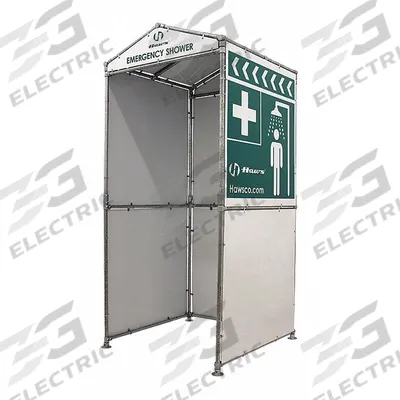 HAWS Emergency Three Sided Enclosure: For Use With Shower/Shower with Eyewash - Shower Curtains & Enclosures