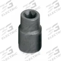 SK PROFESSIONAL TOOLS Socket: 3/8 in Drive Size, E10 Socket Size, External Torx, Std, Chrome (MPN 42610). Key specifications — attr1206049: SK PROFESSIONAL TOOLS; attr1206024: Chrome.